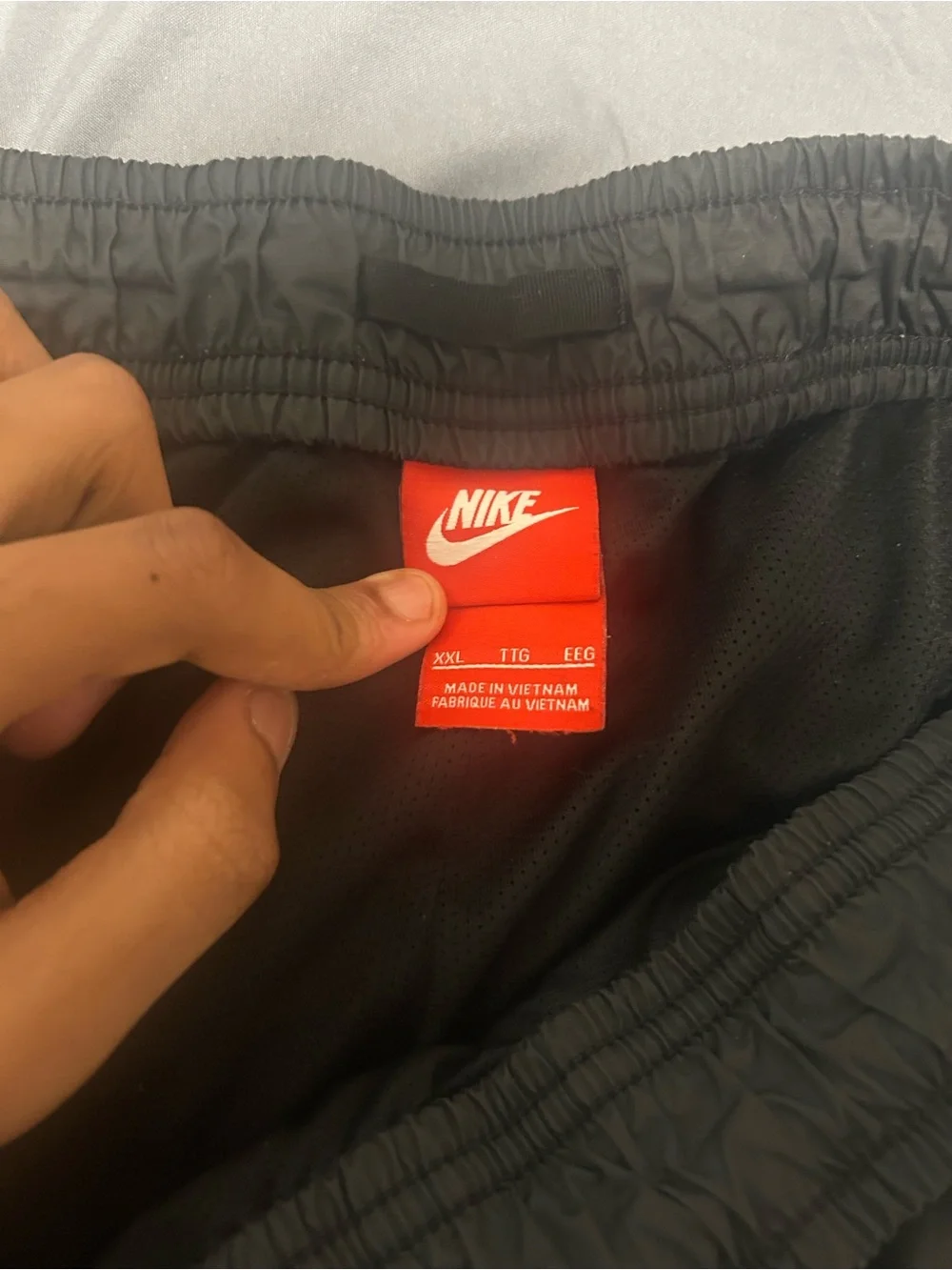 Nike Men Black Windbreaker Jogger Pants